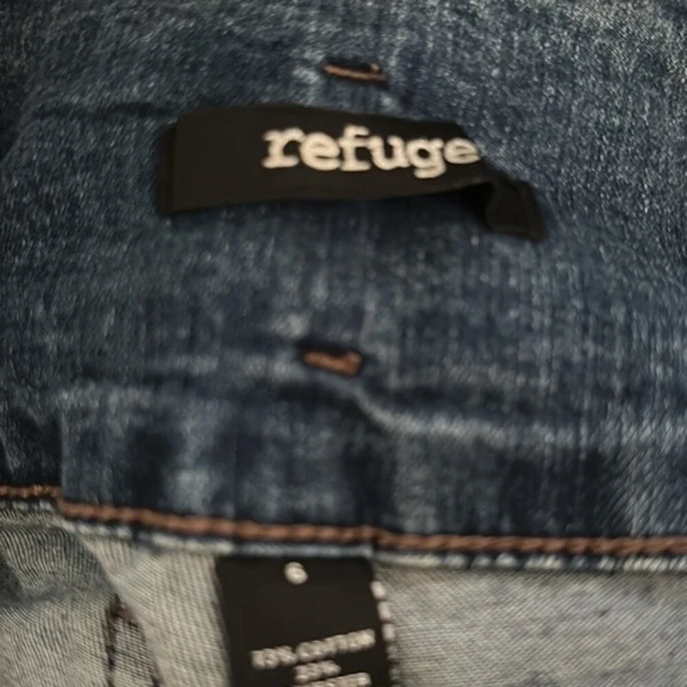 Refuge Women's High Waist Rise Jegging Skinny Distressed Stretch Denim Jeans 6